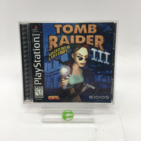 Tomb Raider III (Sony PlayStation 1 PS1, 1998) CIB w Registration Card