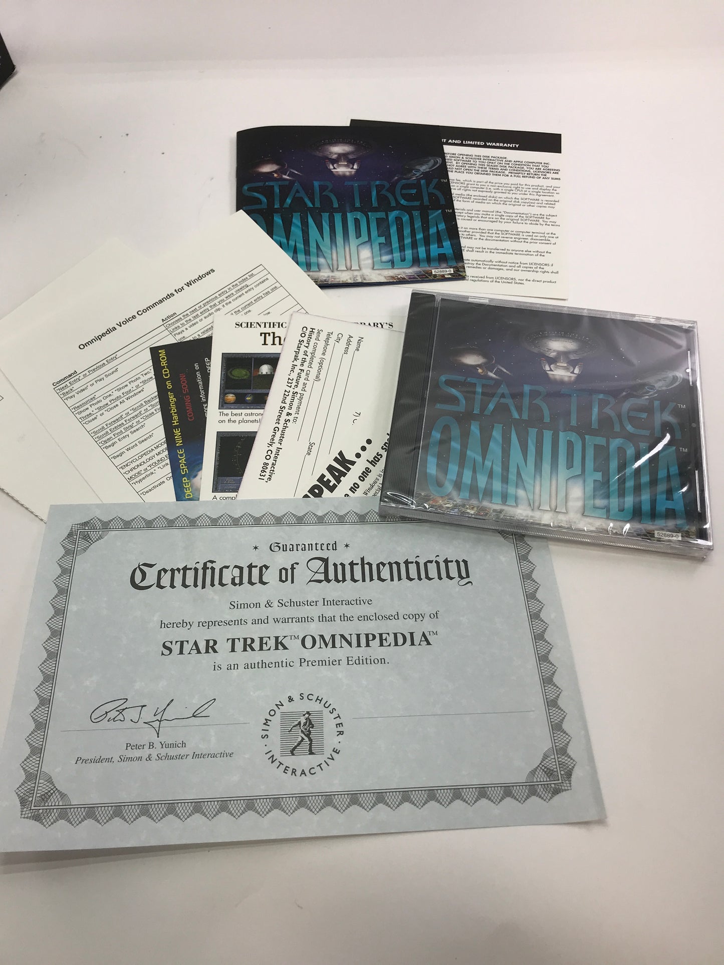 Star Trek Vintage PC Game Lot [Omnipedia, Captians Chair and More]