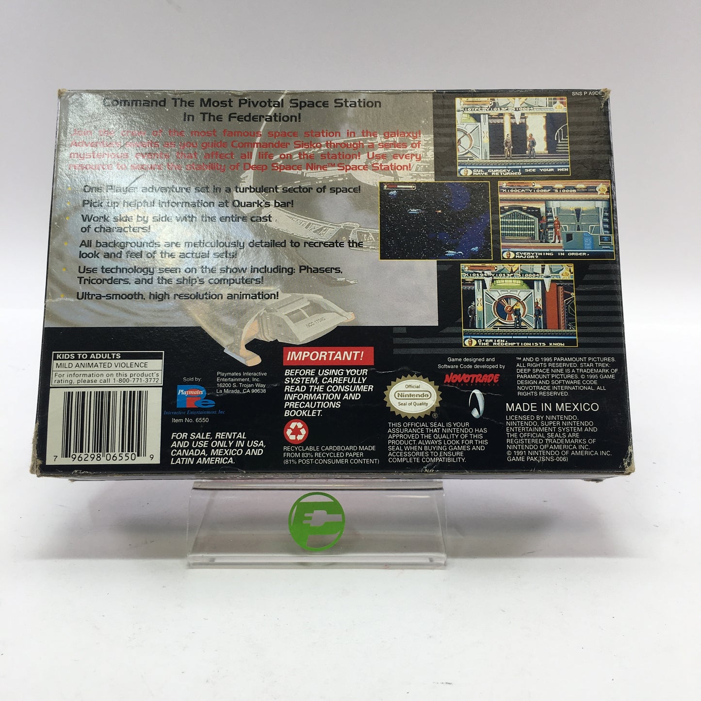 Star Trek Deep Space Nine Crossroads Of Time (Super Nintendo SNES, 1995)
