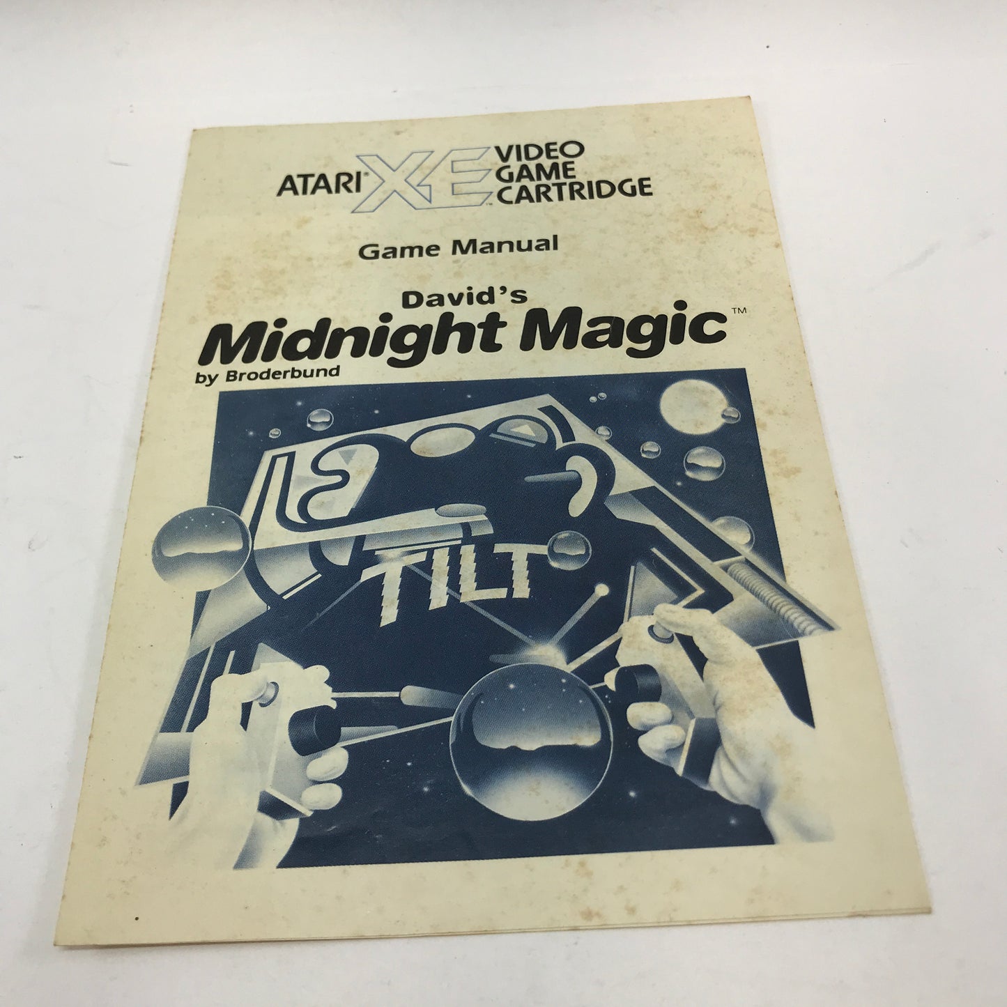 David's Midnight Magic (Atari 400, 1986) Manual and Cartridge Only