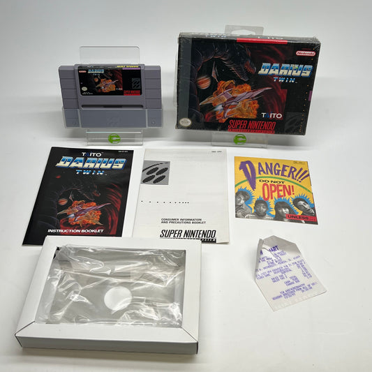 Darius Twin (Super Nintendo SNES, 1991) Complete In Box