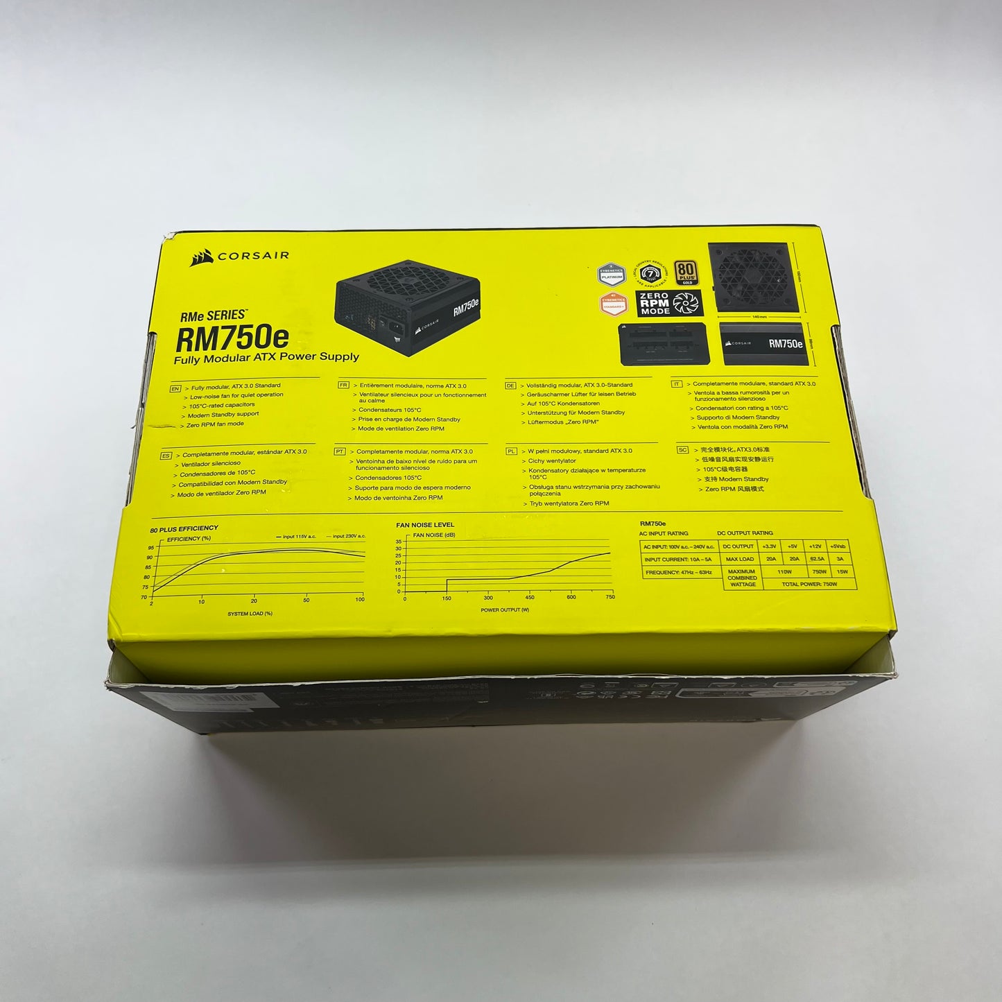 Corsair RM750e RPS0177 80 Plus Gold 750W Fully Modular Power Supply