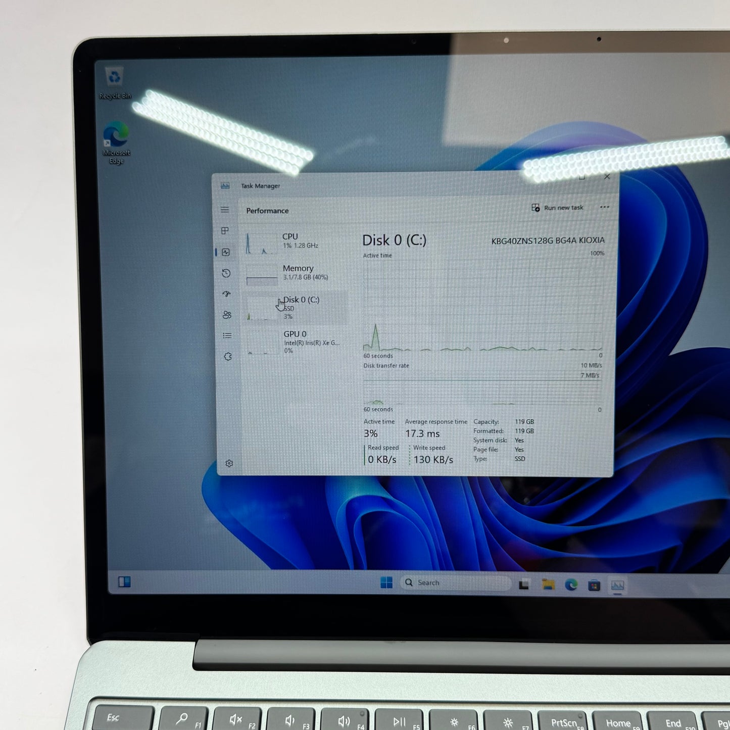 Microsoft Surface Laptop Go 2 2013 12.4" i5-1135G7 2.4GHz 8GB RAM 128GB SSD