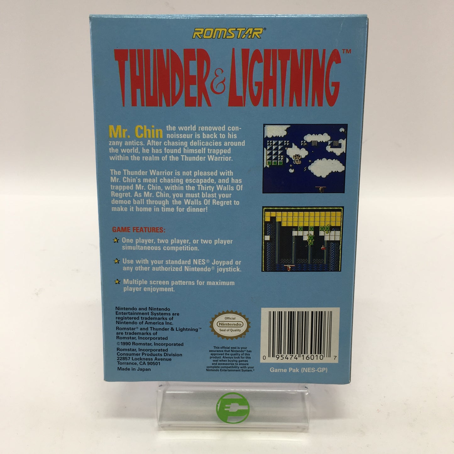 Thunder and Lightning (Nintendo NES, 1985) Tested Works