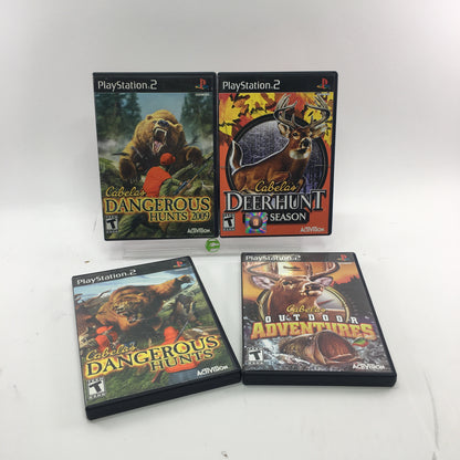 Cabelas Hunting Game Lot of 4 Sony PlayStation 2 PS2 Games