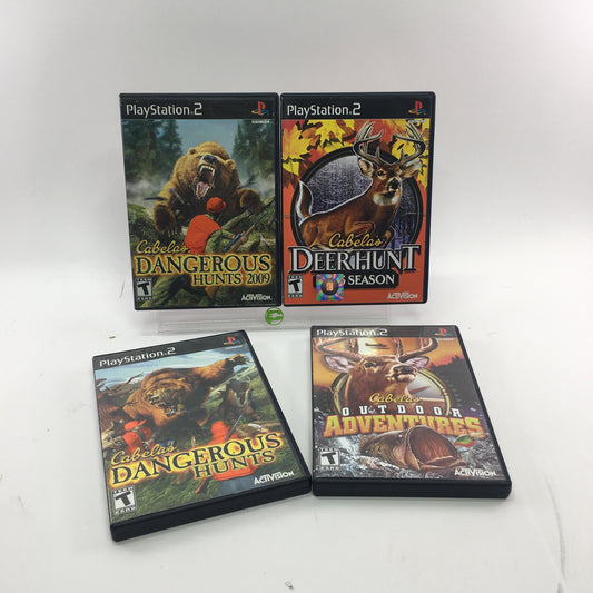 Cabelas Hunting Game Lot of 4 Sony PlayStation 2 PS2 Games