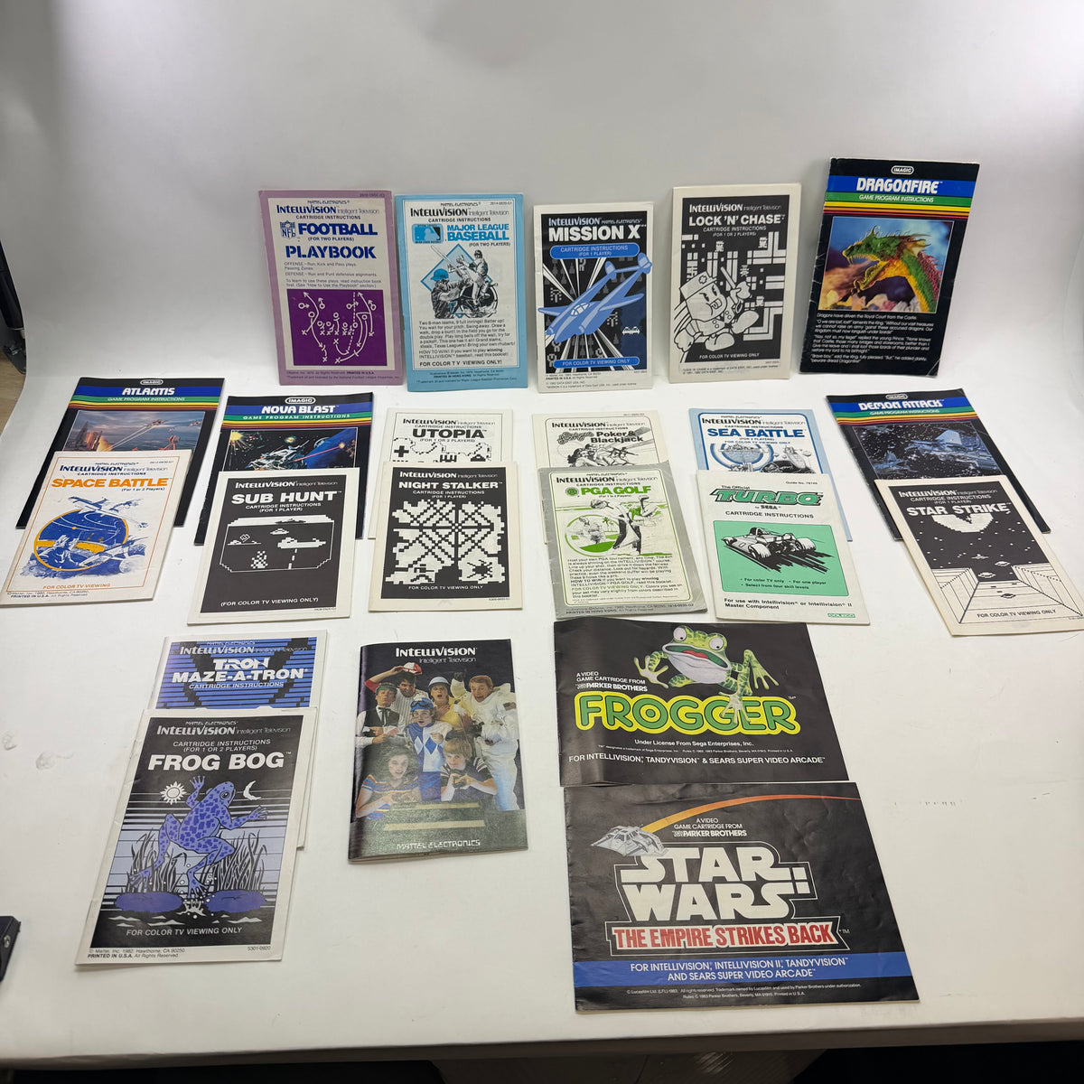 Lot of 35 Intellivision Games and Manuals Read Description