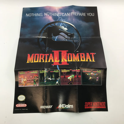 Mortal Kombat II (Super Nintendo SNES, 1994) Tested Works
