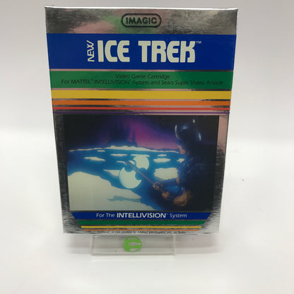 Ice Trek (Mattel Intellivision, 1982) Complete in Original Box w/ Overlays, CIB