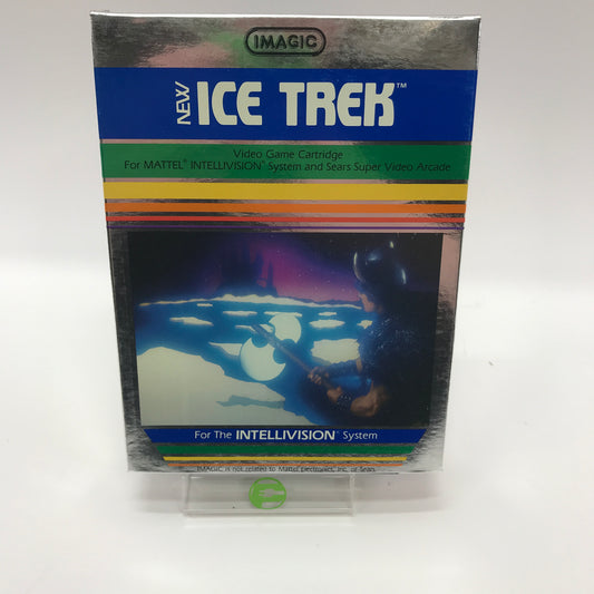 Ice Trek (Mattel Intellivision, 1982) Complete in Original Box w/ Overlays, CIB