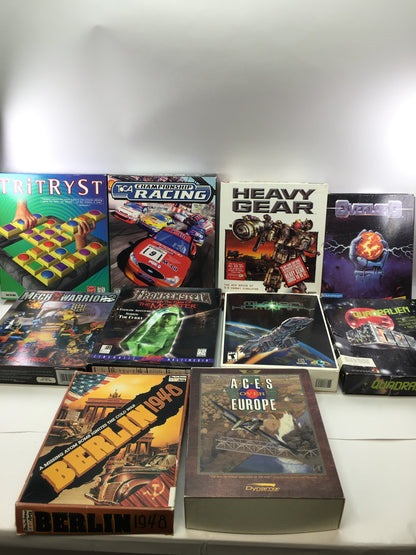 Lot of 10 PC Games [Berlin 1948, Mech Warrior 3, Tritryst and More]