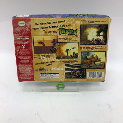 Turok Dinosaur Hunter (Nintendo 64 N64, 1997) Original Box w Poster and Inserts