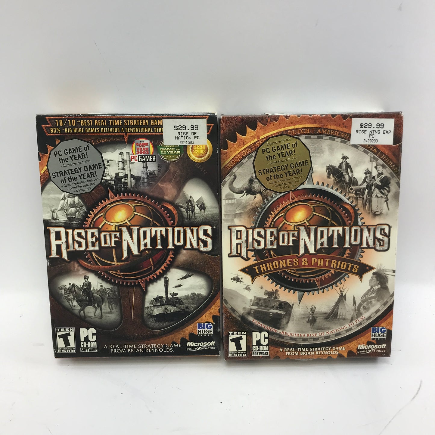 New Rise of Nations and Rise of Nations Thrones & Patriots for PC
