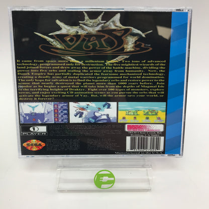 Vay (Sega CD, 1993) Game Disc Only Rare Game No Map