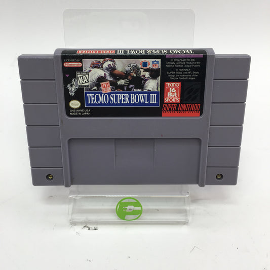 Tecmo Super Bowl III (Super Nintendo SNES, 1995) Cartridge Only