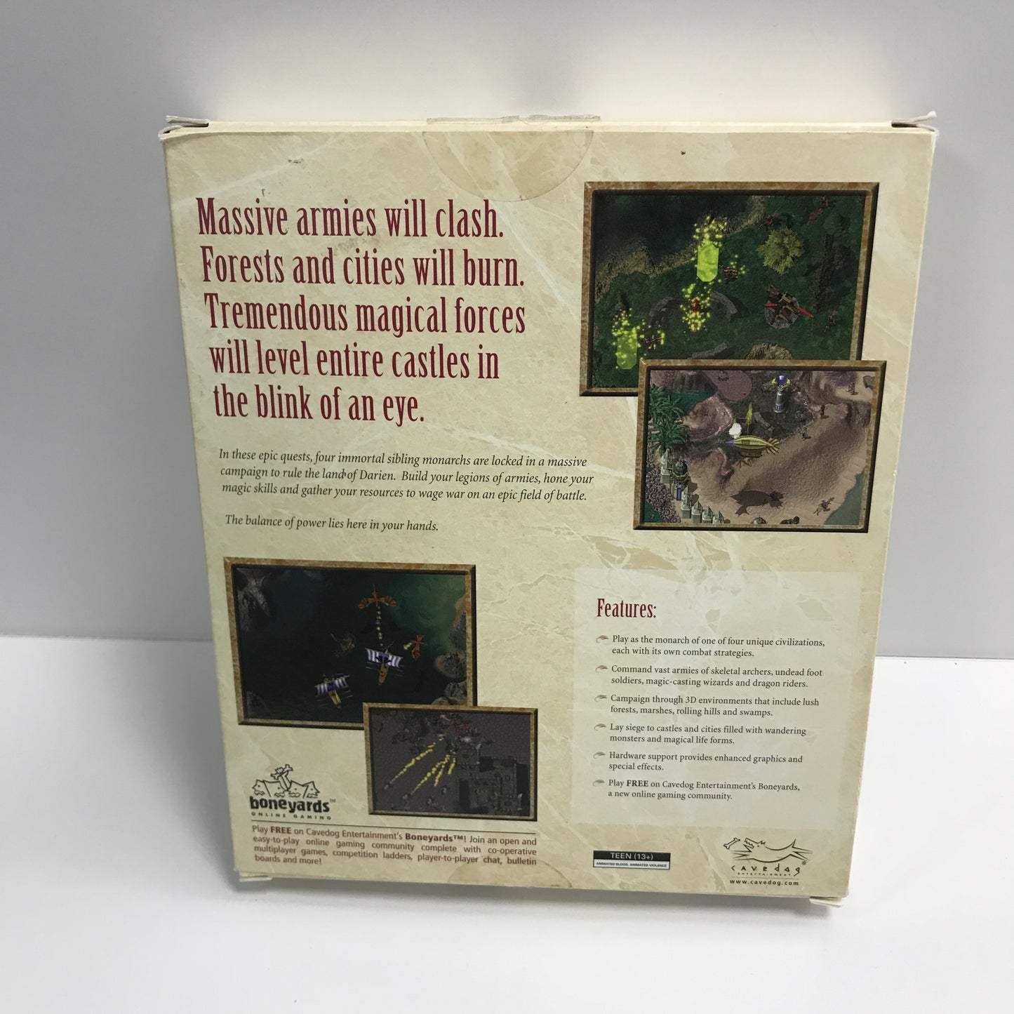 Total Annihilation Kingdoms (PC, 1989) Complete in Original Box w/ Map, CIB