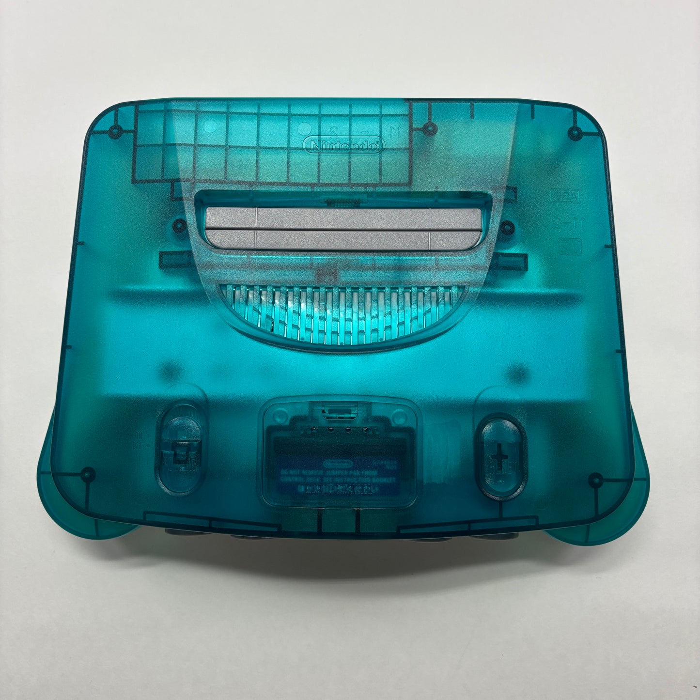 Nintendo 64 N64 Video Game Console And Controller NUS-001 Ice clear blue