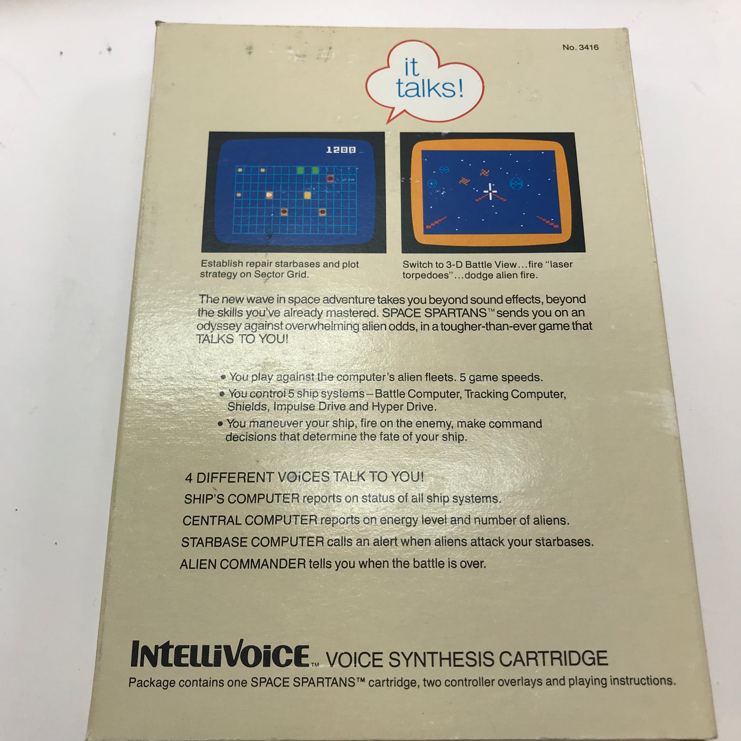 IntelliVoice Game Lot [Space Spartan, B-17 Bomber and Bomb Squad]