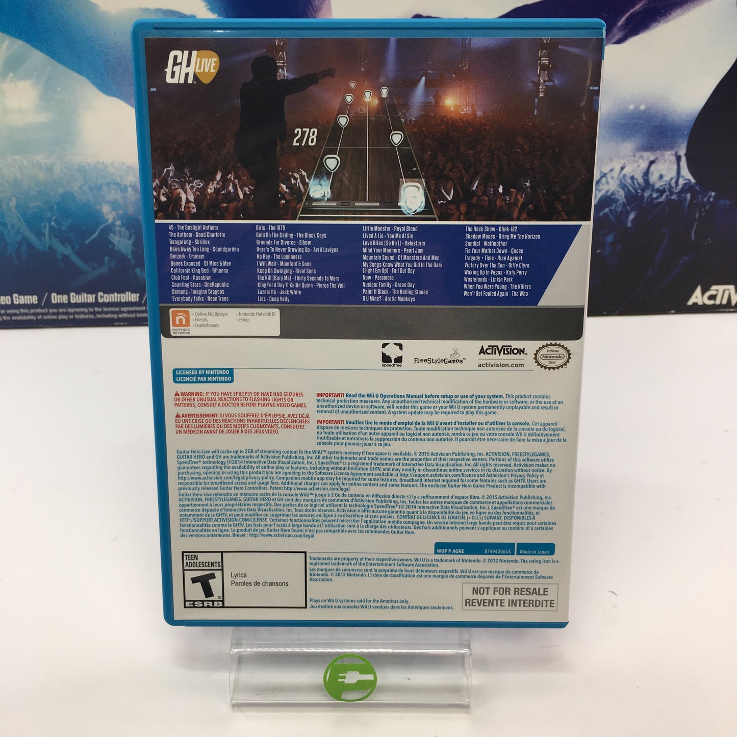 Wii U Guitar Hero Live w/ Original Box, Game and Dongle