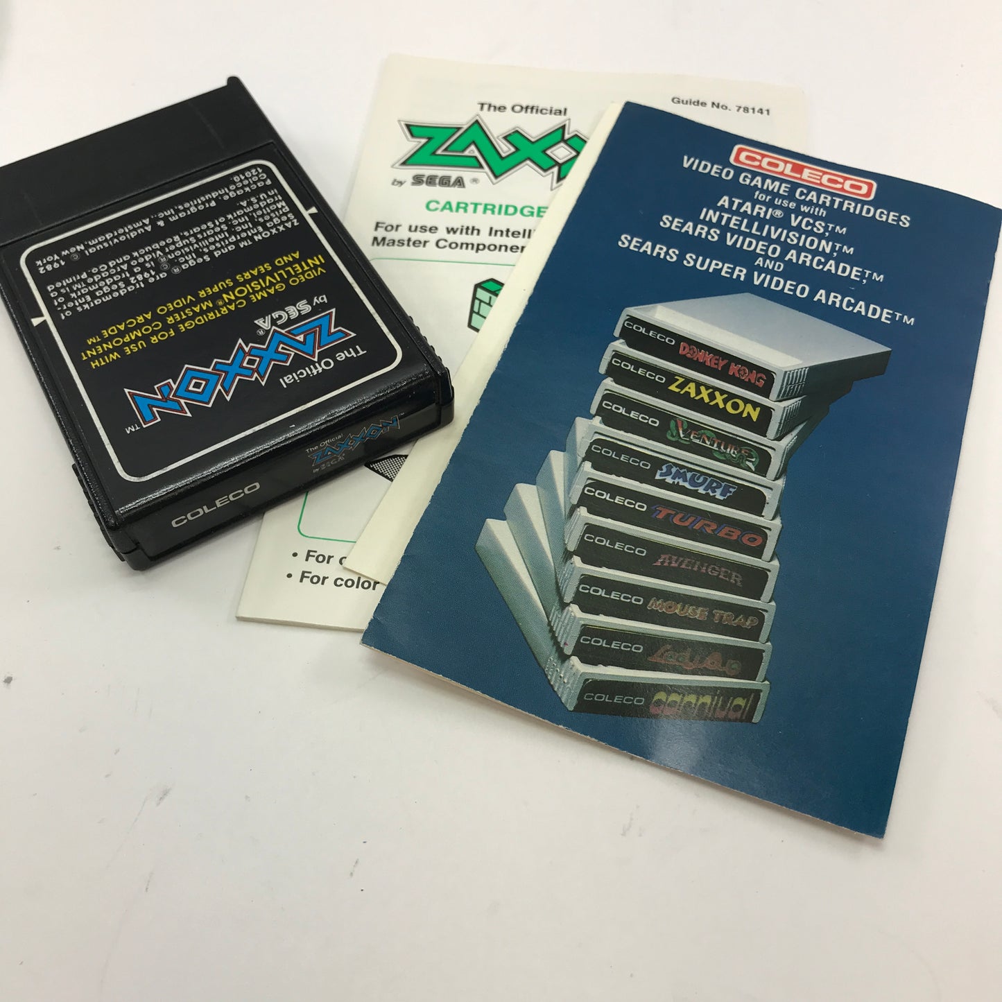 Zaxxon (Mattel Intellivision, 1982) Complete in Original Box, CIB