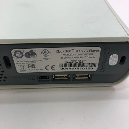 Microsoft XBox 360 HD DVD Player White X809507-006 For Xbox 360