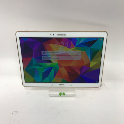 WiFi Only Samsung Galaxy Tab S 10.5" 16GB white SM-T800 Tested Working