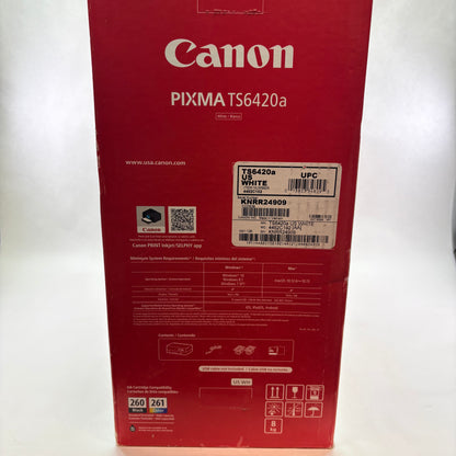 New Canon Pixma  Wireless Inkjet printer  TS6420A