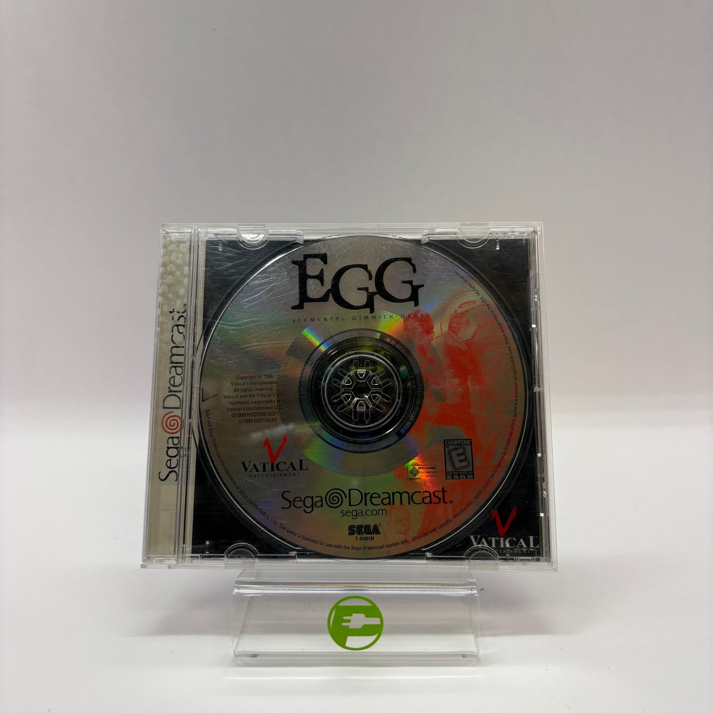 EGG Elemental Gimmick Gear (Sega Dreamcast, 1999) No Front Label