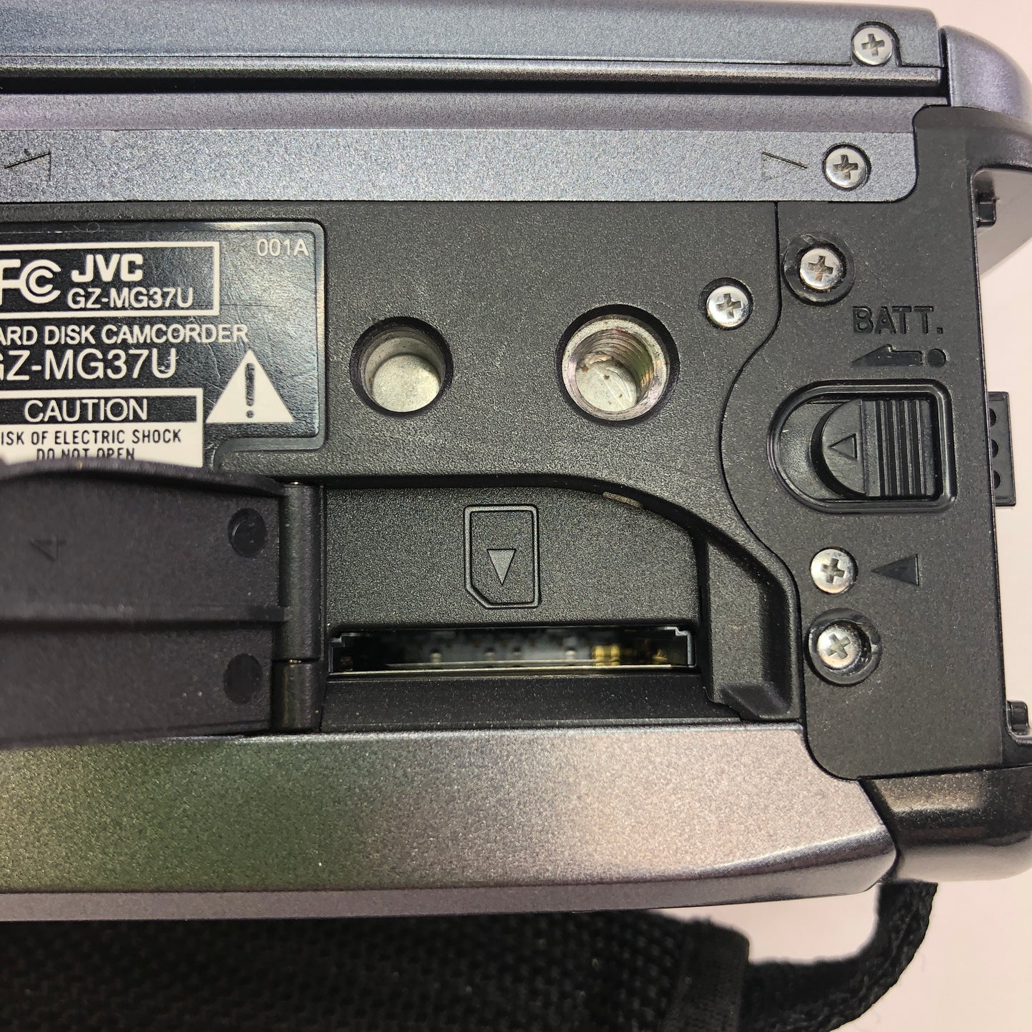 Broken JVC EVERIO GZ-MG37U Hard Disk Camcorder No Battery Parts Only
