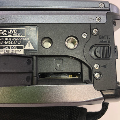 Broken JVC EVERIO GZ-MG37U Hard Disk Camcorder No Battery Parts Only