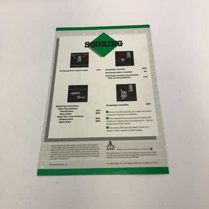 Jungle Hunt (Atari 400, 1981) Manual and Cartridge Only