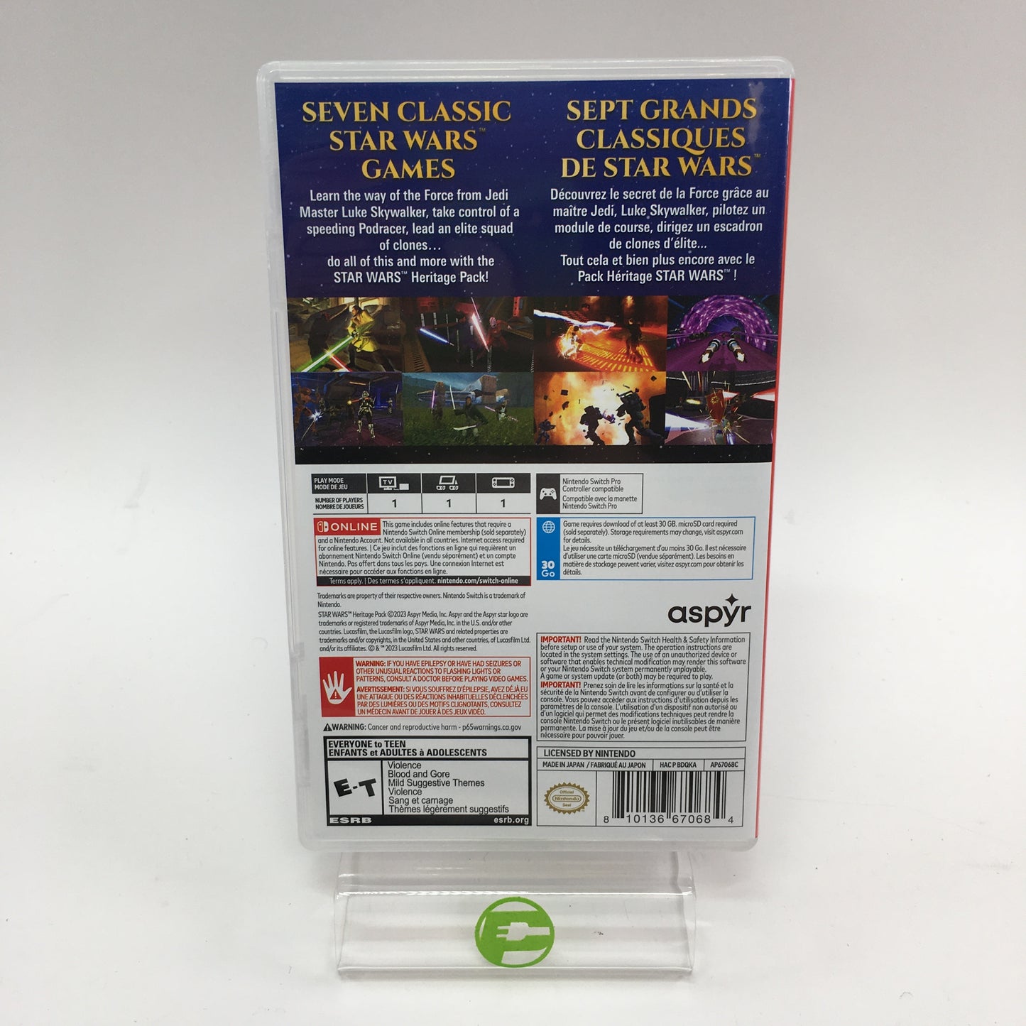 Star Wars: Heritage Pack (Nintendo Switch, 2023) Complete in Original Box CIB