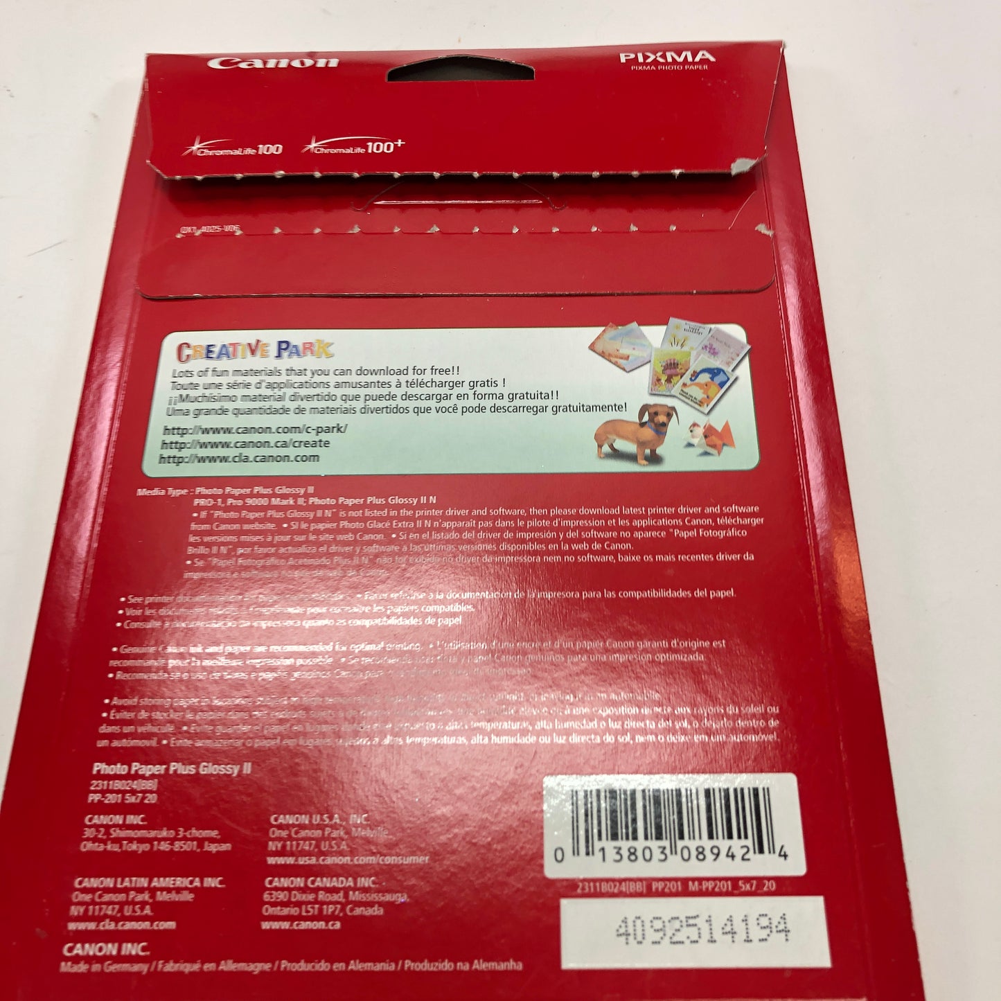 Canon Selphy cp910 Compact Photo Printer w Photo Paper, No Power Cord READ