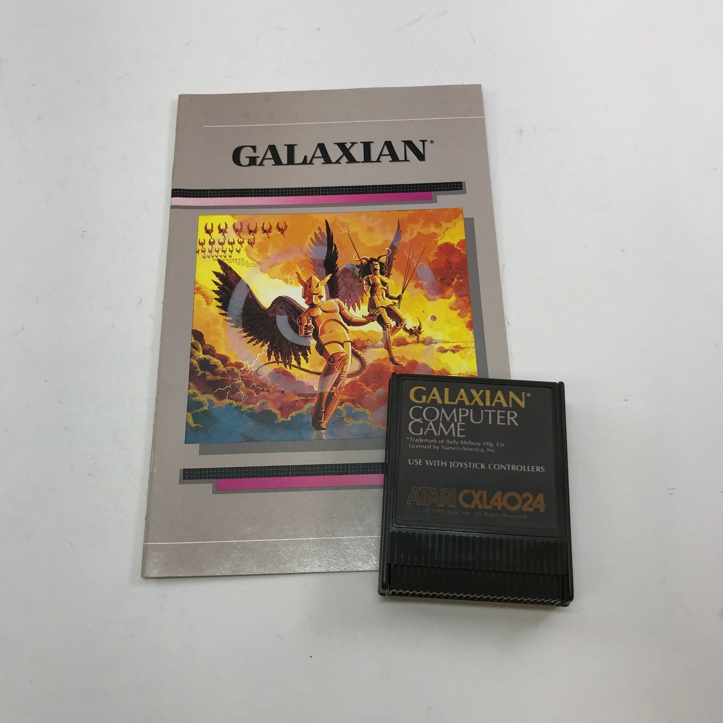 Galaxian (Atari 400, 1981) Cartridge and Manual Only