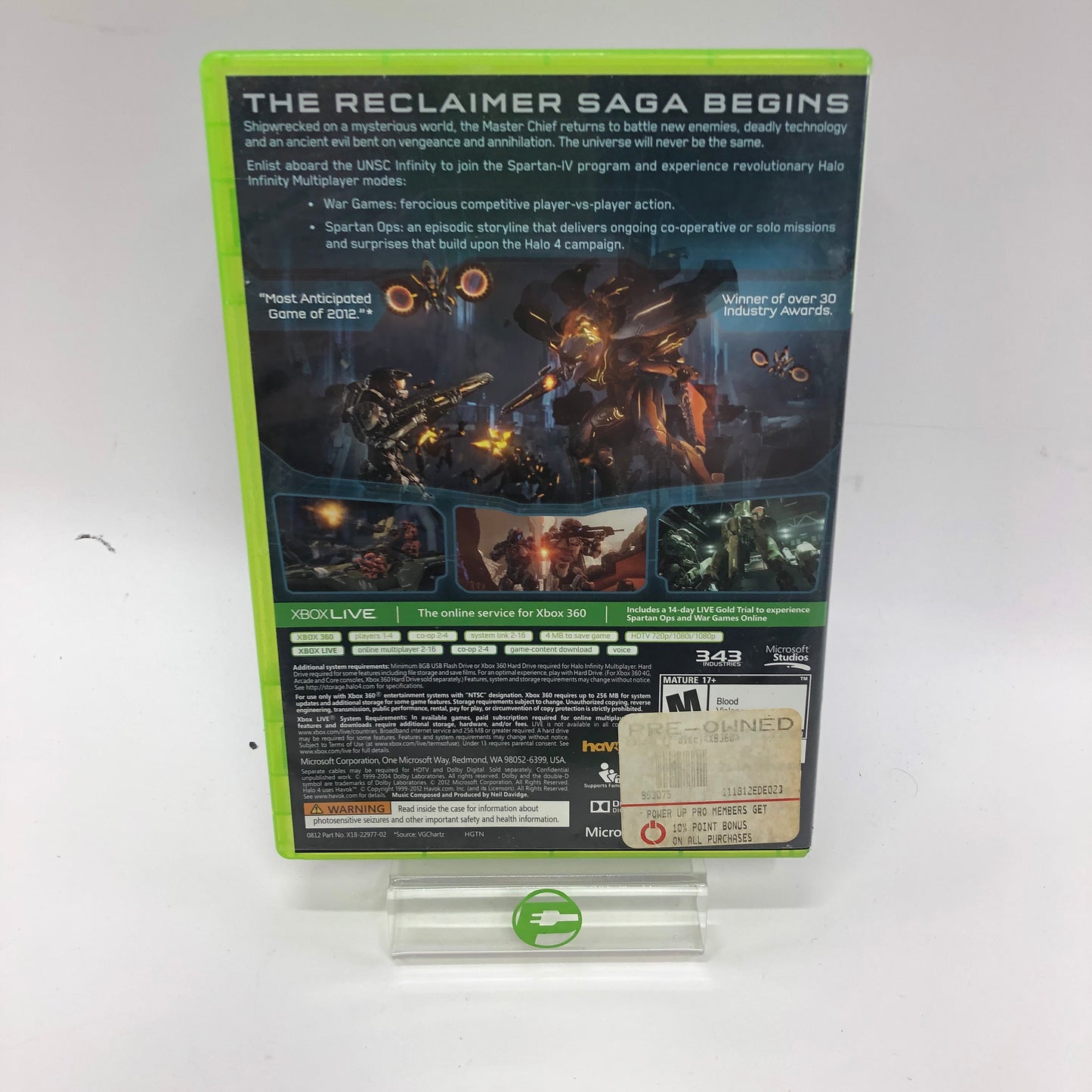 Halo Collection [Halo 3 CIB w Poster, 4, Reach, Wars] Microsoft Xbox 360 Games