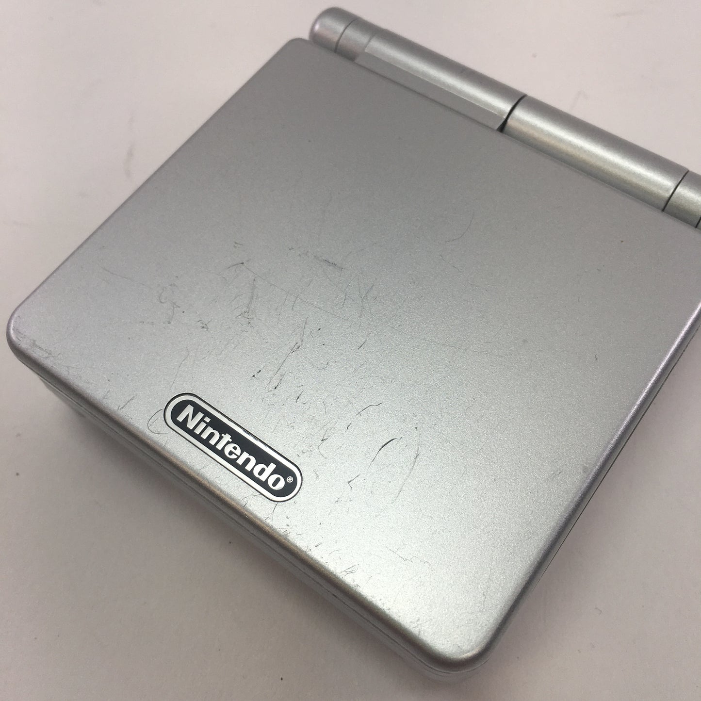 Nintendo Game Boy Advance SP Handheld AGS-001 Silver, Tested, w/ OEM Charger
