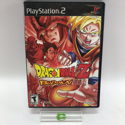 Dragon Ball Z Budokai (Sony PlayStation 2 PS2, 2002) w/ Manual and Poster