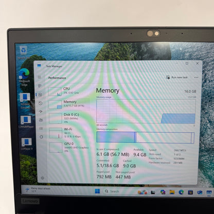 Lenovo ThinkPad T14 Gen 1 14" i5-10310U 2.2GHz 16GB RAM 500GB SSD