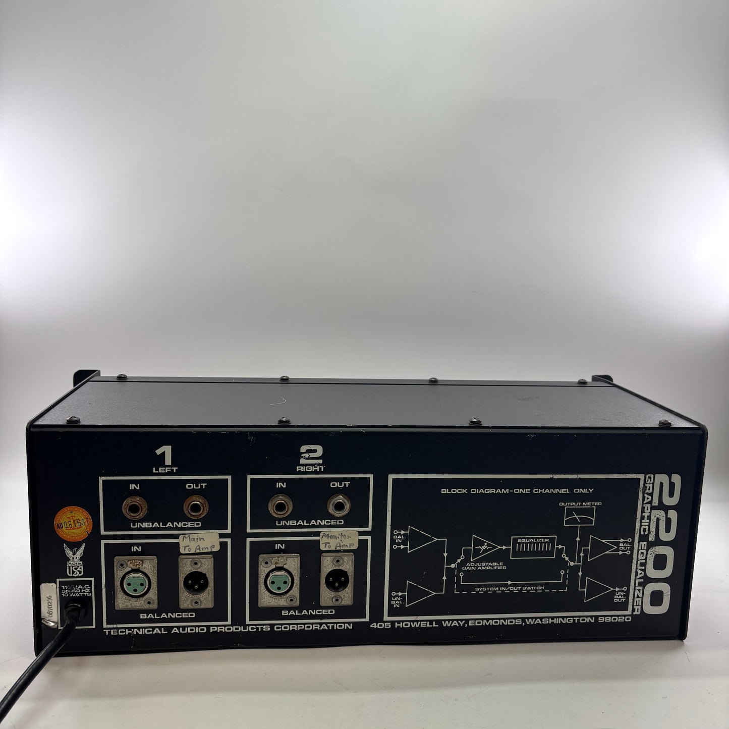 Tapco 2200 Graphic Equalizer