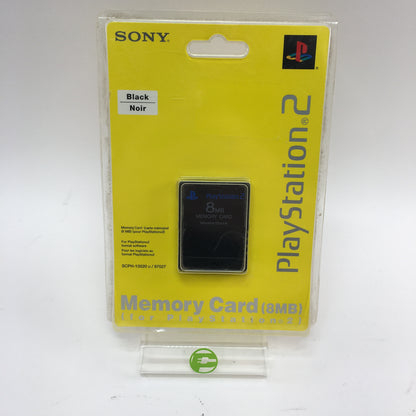 New Sony Playstation 2 PS2 Memory Card Black SCPH-10020 Factory Sealed