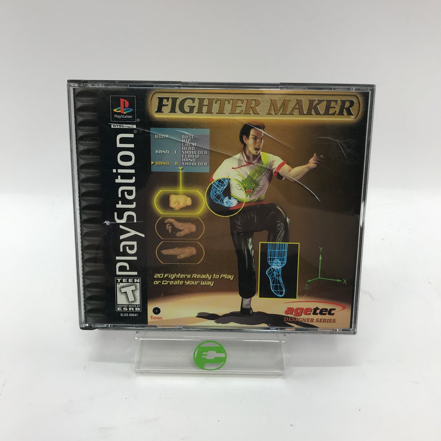 Fighter Maker (Sony PlayStation 1 PS1, 1999) CIB Tested Working