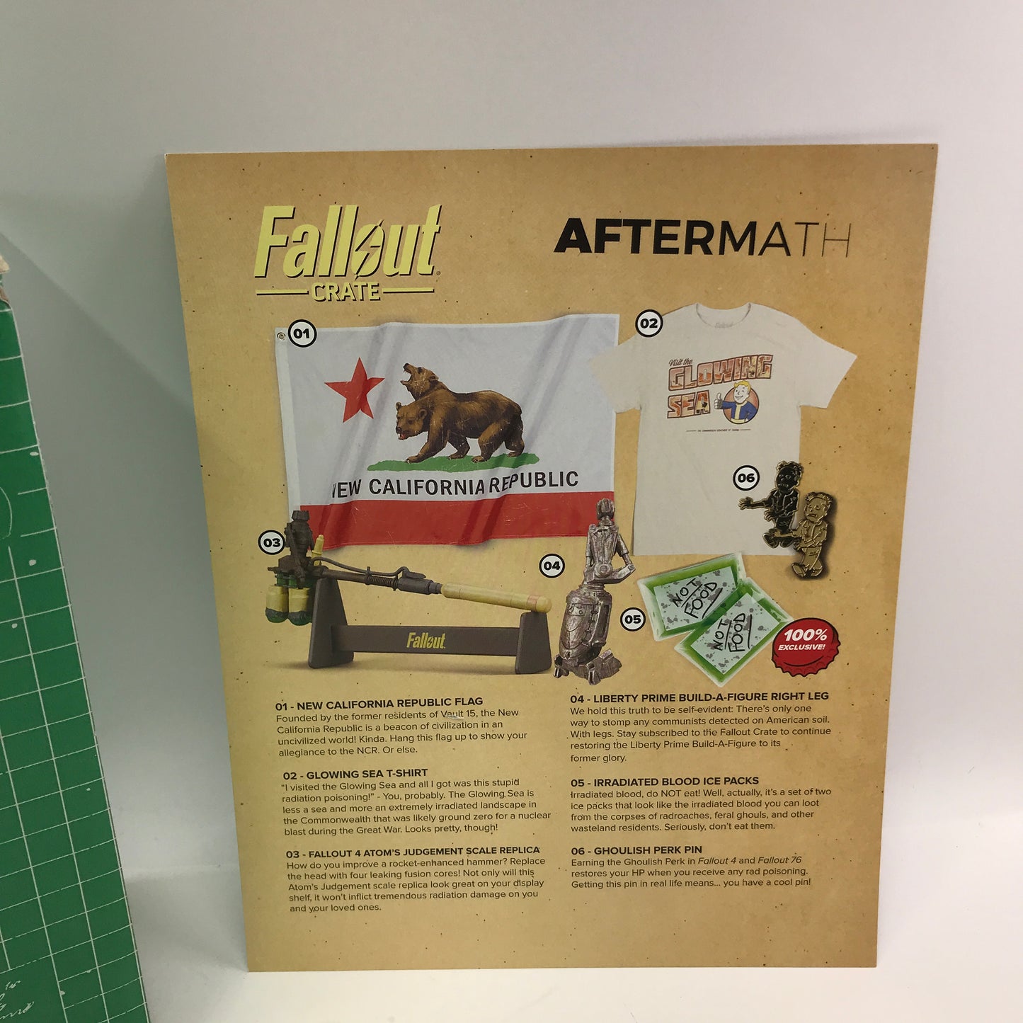 Fallout Loot Crate #8 Aftermath No Shirt No Flag All Other Inserts