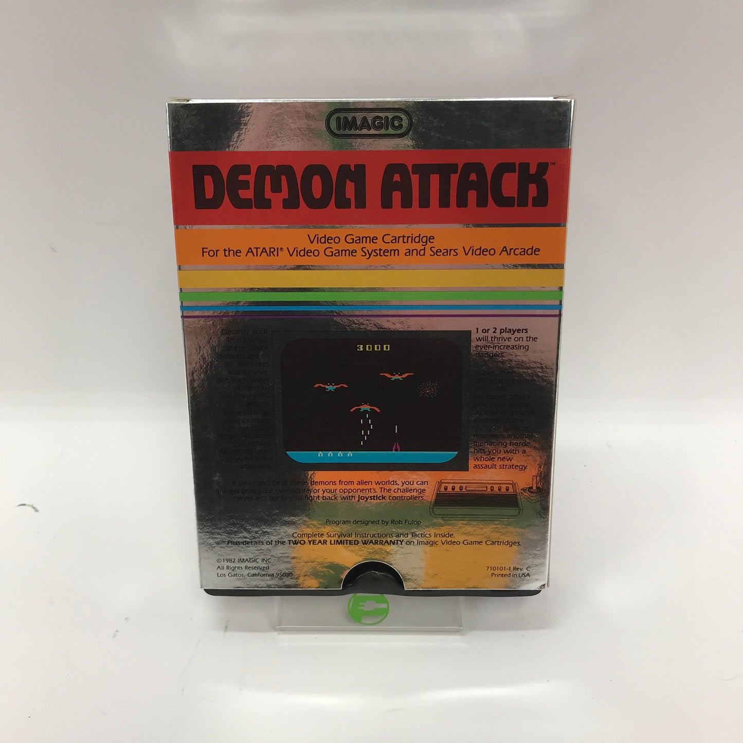 Demon Attack Empty Vintage Box, Box Only (Atari 2600, 1981)