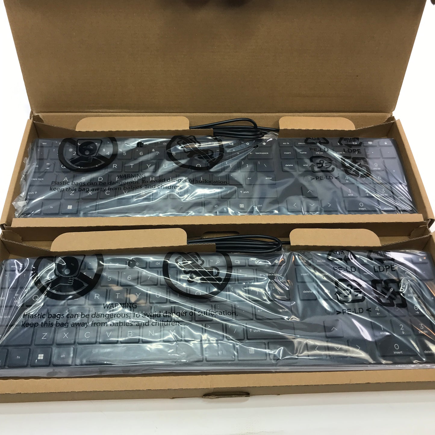 New HP Halley USB Keyboard DIB US HSA-P010K Lot of 4 HP USB Keyboard