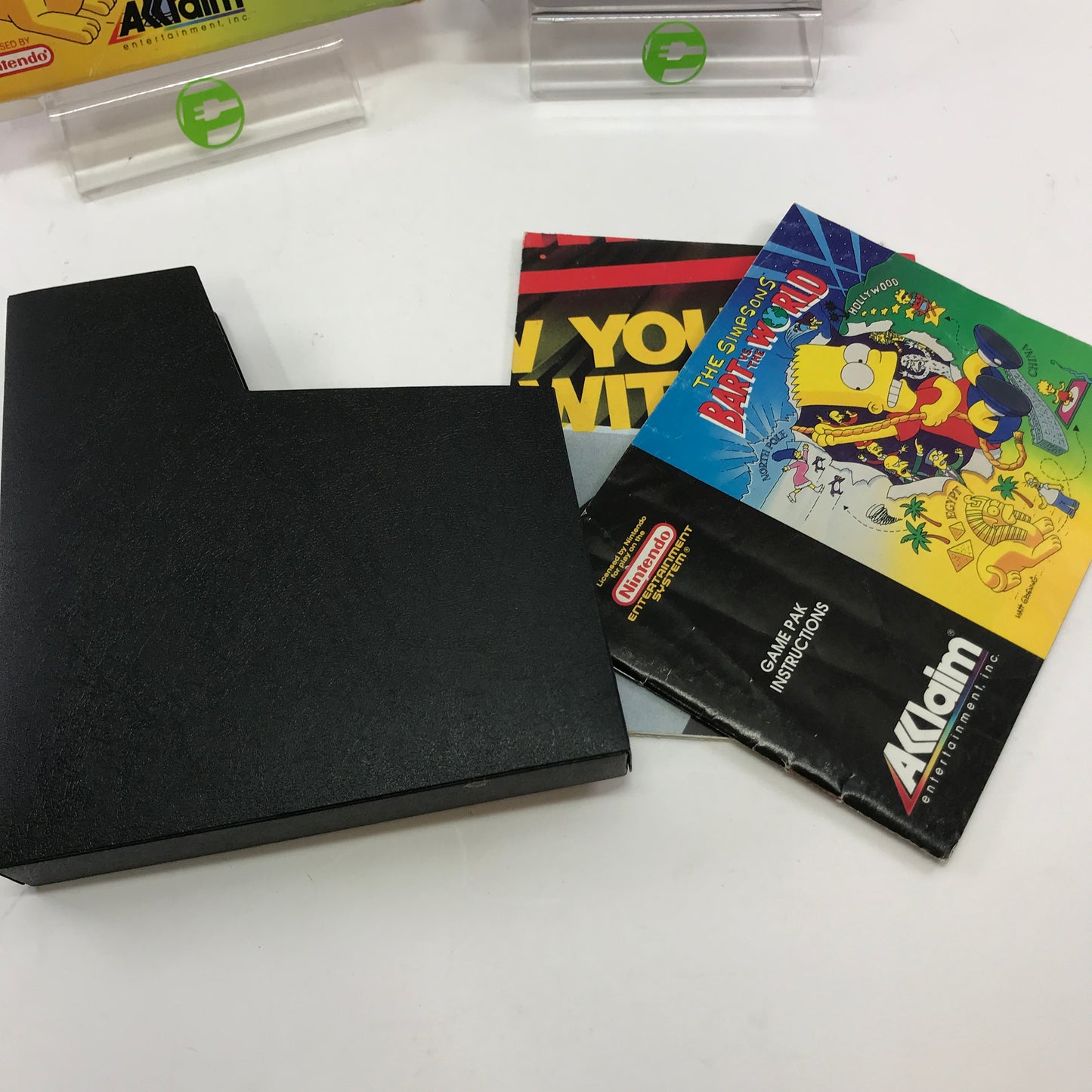 The Simpsons Bart vs the World (Nintendo NES, 1991) CIB w Dust Sleeve