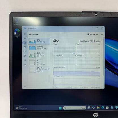 HP Laptop 15-FC0037 Ryzen 5 7520U 2.8GHz 8GB RAM 256GB SSD