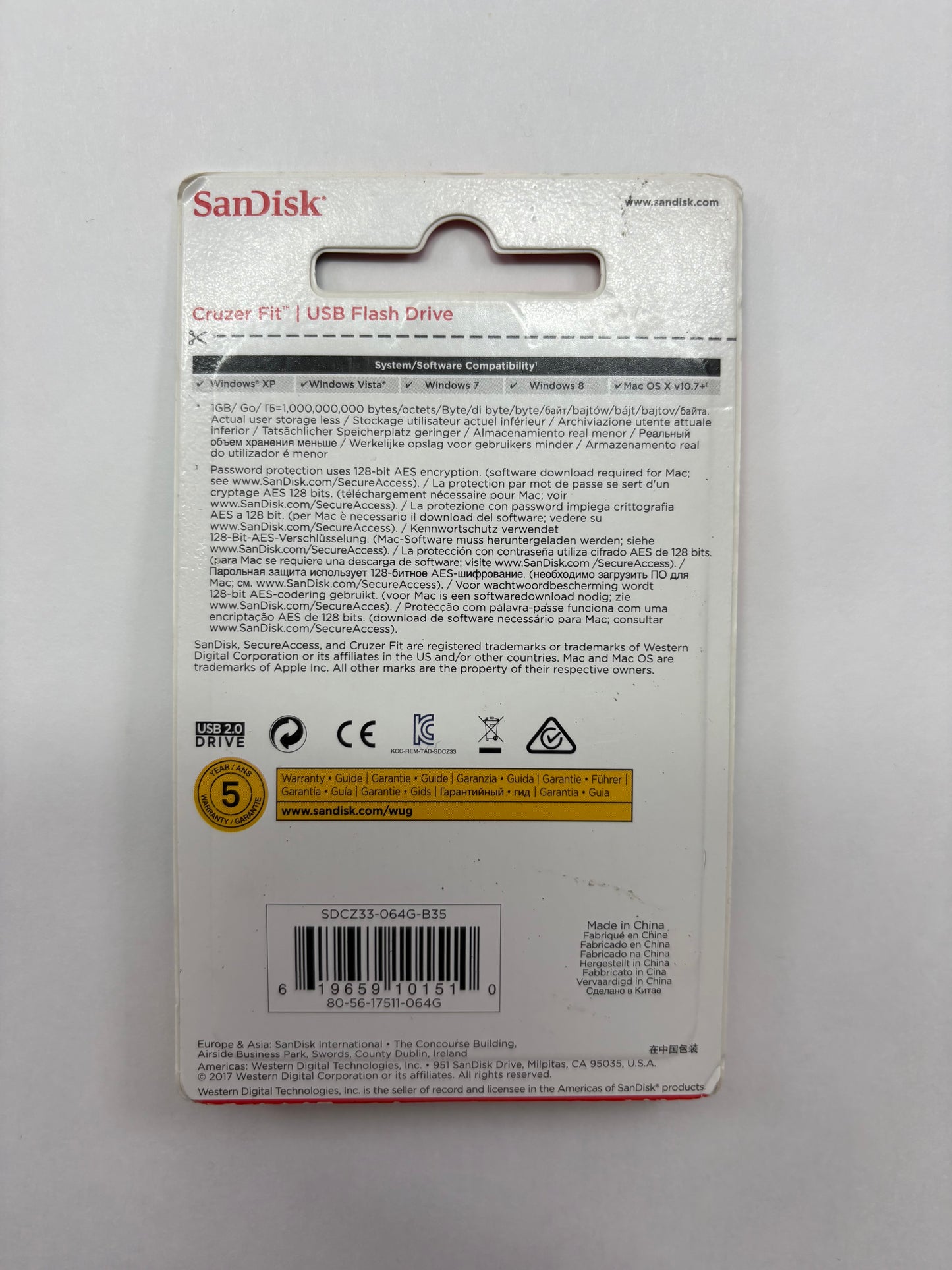 New SanDisk Assorted USB Drives & SDHC Cards