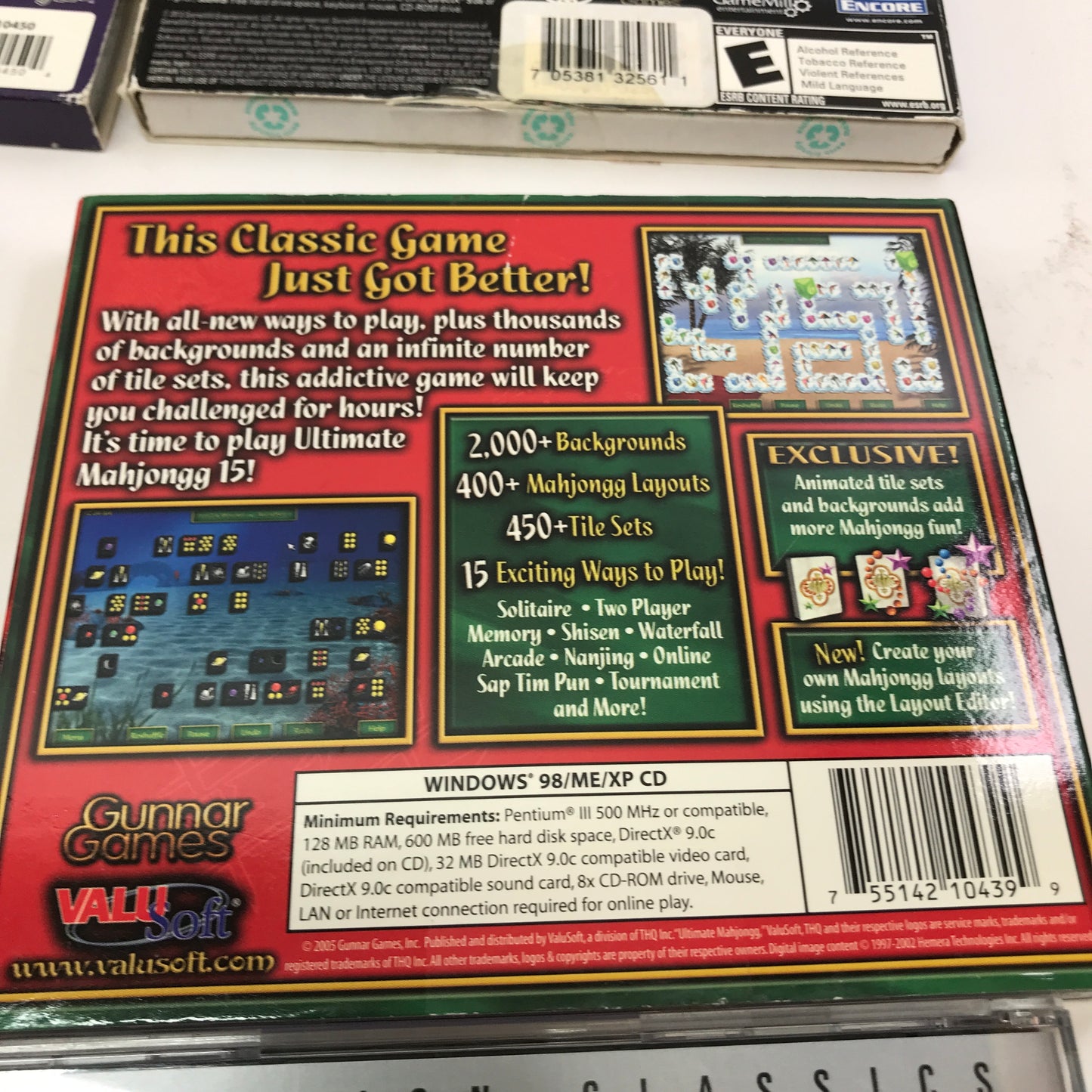 Lot of 9 Find-It, Multi-Game Packs for PC [Luxor, Mahjongg, Atari2600 and More]