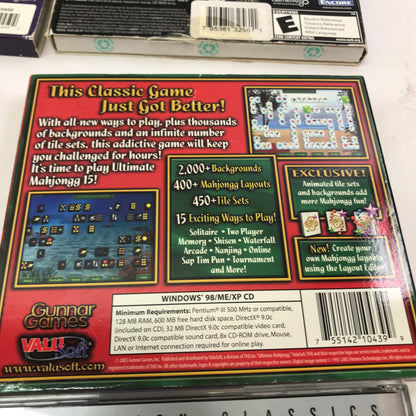 Lot of 9 Find-It, Multi-Game Packs for PC [Luxor, Mahjongg, Atari2600 and More]