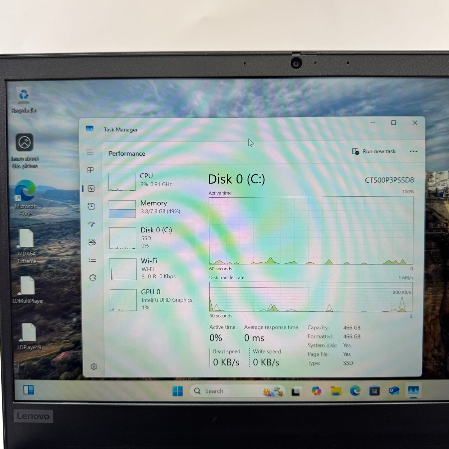 Lenovo ThinkPad E14 Gen 1 SL10W47313 14" i5-10210U 2.1GHz 8GB RAM 500GB SSD